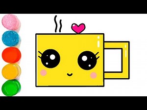 How to Draw a Cute Cup For Kids