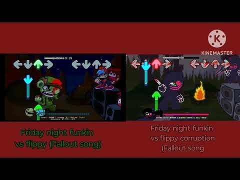 Comparision, Friday night funkin vs flippy (Fallout)