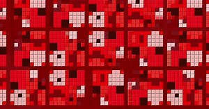 Background with Bright Pixel Pattern Changing in Squares