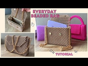 How to make a beaded everyday bag. Step-by-step tutorial