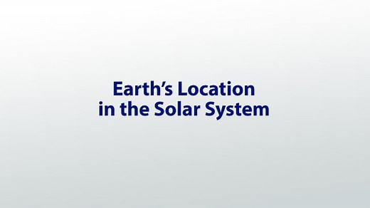 Earth's Location in the Solar System