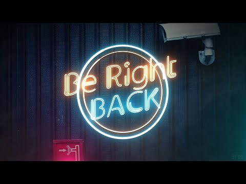 Live Stream Be Right Back Overlay - Neon
