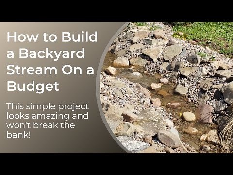 How to build a backyard stream