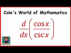 Derivative of cos(x)/csc(x) ❖ Calculus 1