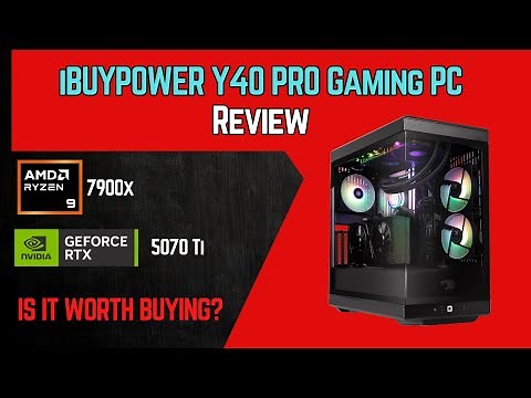 iBUYPOWER Y40 PRO Black Gaming PC Review | RTX 5070 Ti + Ryzen 9 7900X | Y40BA9N57T01