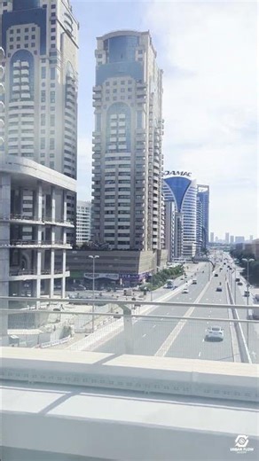 Riding the Dubai Metro – Window View of the City