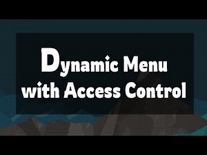 Dynamic Navigation Menu And User Access Control | Oracle APEX