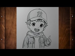 How to Draw a Cute Chibi Boy with Cap | Easy Anime Drawing Tutorial for Beginners (Step by Step)