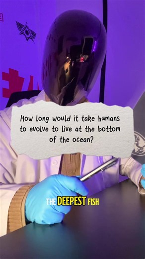 The ocean is vast, unexplored, deep waters with organisms surviving at the bottom. Why can’t we? And how long would it take us to adapt to it? Let’s break it down. #learnontiktok #edutok #ocean #evolution #science