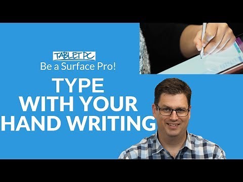 Type with your Handwriting on Surface