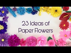 23 EASY IDEAS OF SMALL PAPER FLOWERS