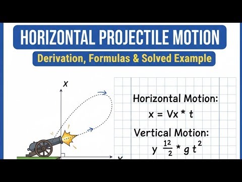 Horizontal Projectile Motion Explained | Derivation, Formulas & Solved Example