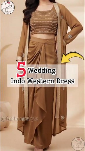 👑 Slay the Shaadi Look with Indo-Western Dresses! #farheenstyle #viral #shortsfeed #shorts #trending