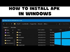 How to Install APK on a Windows 11 or any Windows PC!