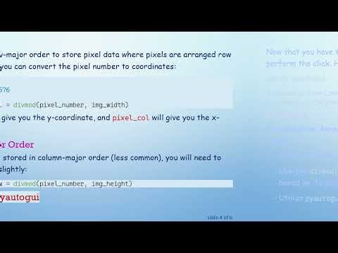 How to Click on the Nth Pixel of an Image with Python