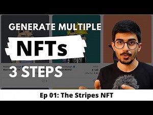 How to Create an Entire NFT Collection (10,000+) with 3 Steps | The Stripes NFT