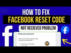 How to fix Facebook password reset code not received problem