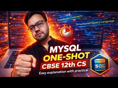 MySQL in ONE SHOT 🚀 | CBSE 12th CS | Easy + Practical by yp computer classes