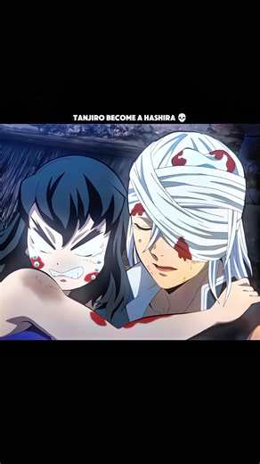 Demon slayer -Tanjiro become a hashira 🥶 💀 #demonslayer #shorts #amv##aura#trendin#anime