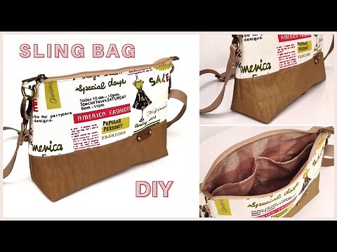 How To Make Simple Sling Bag | Sling Bag Sewing Tutorial