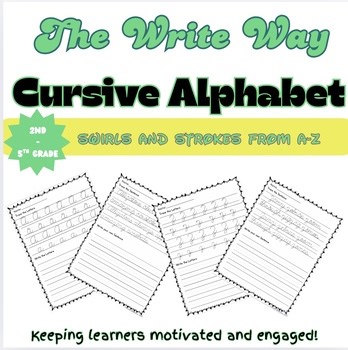 Cursive Alphabet for 2nd-5th | Practice Pages, Tracing & Writing Worksheets