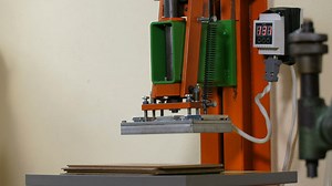 Creating a logo using a machine - Free Stock Video