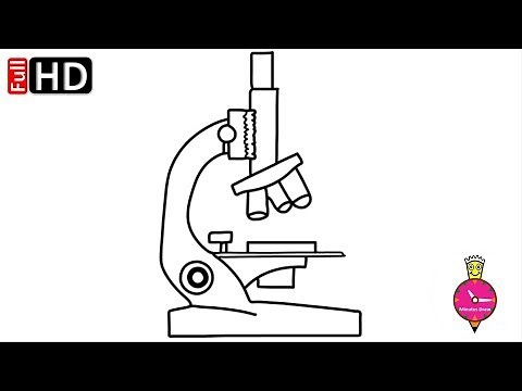 Microscope Drawing | How To Draw A Microscope Diagram | Easy And Simple Step By Step Tutorial