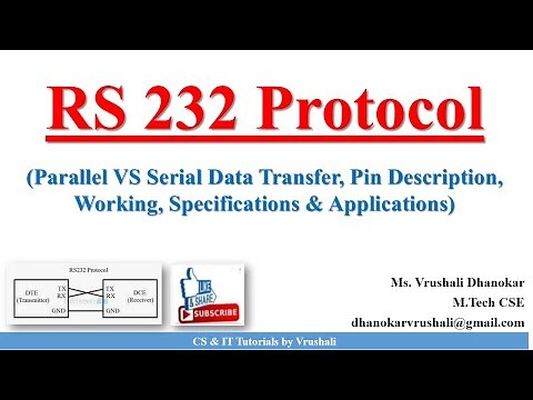 PAI 12 : RS 232 Protocol | Communication Protocol | Parallel VS Serial Data Transfer