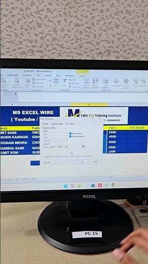 How To Apply Data Validation In Excel | Data Validation Drop Down List | Dropdown List #Msexcelwire