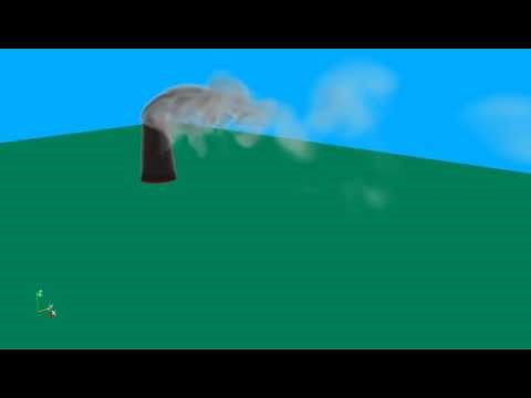 CFD Simulation - Pollutant dispersion from a stack | simFlow CFD