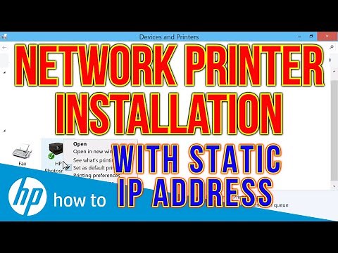 how to install network printer with static IP address on windows server
