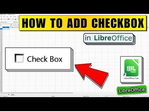 How to Add Checkbox in LibreOffice Calc