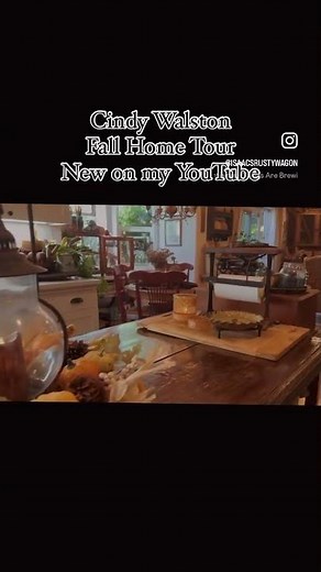 Preview New Fall Home Tour - Country Primitive Farmhouse Cozy Cottage Eclectic Vintage Antique Style