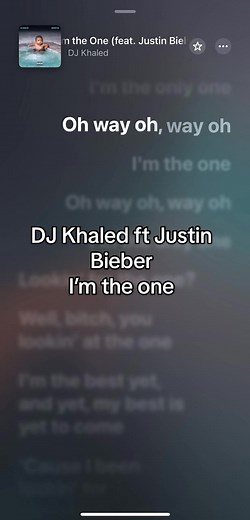 DJ Khaled ft Justin Bieber - I'm the One (Lyrics Video) | Apple Music & Spotify