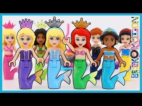 Disney Princesses as Mermaids - LEGO Minidoll Style