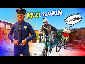 Franklin and Shinchan Become POLICE in GTA 5! (Serbian Dancing Lady Chase & Bank Heist)