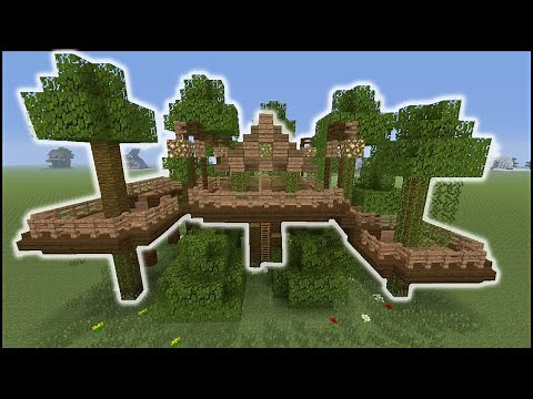 Minecraft Tutorial: How To Make A Jungle Tree House (Biome House)