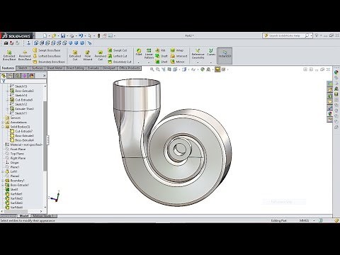 SolidWorks Tutorial Engine Air Turbo Housing