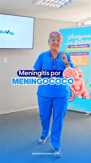 La meningitis por meningococo puede avanzar en pocas horas y poner en riesgo la vida, especialmente en niños menores de 5 años. 👶💙 Reconocer los síntomas y prevenir a tiempo puede marcar la diferencia. En Biovac, contamos con la vacuna contra el meningococo, recomendada a partir del primer año de edad (1 sola dosis). Consulta con tu médico y protege la salud de tu familia. 💉 #biovacperu #meningococo #vacunación #prevención | Biovac Perú
