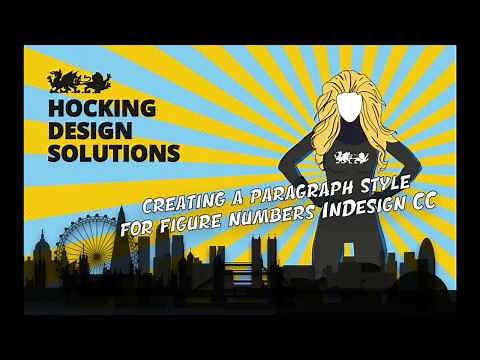 How to create a paragraph style for figure numbers InDesign CC