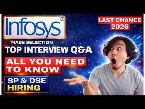 Gajab😲|| Infosys SP & DSE Interview Questions 2026 || Infosys hiring 2026