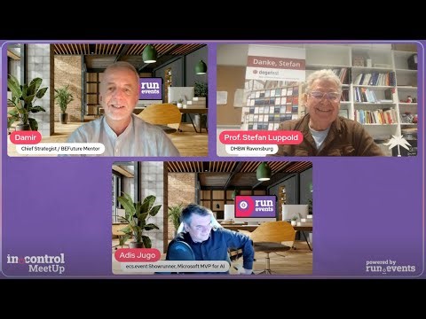 inControl Meetup #1 - LIVE 🎙️: AI in Events with Prof. Stefan Luppold, Damir Tomicic & Adis Jugo