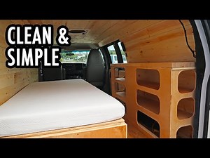 A Clean and Simple Cargo Van Camper Build/Conversion (Chevy Express)