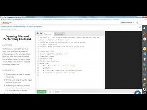 COP1000 Opening Files and Performing File Input in Python