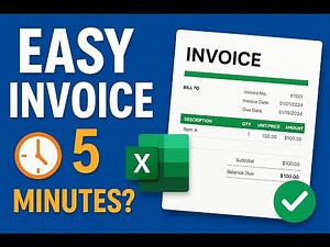Create Invoice in Excel (Free Template) | Quick Tutorial