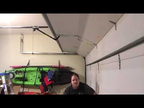 How to open a garage door with a broken spring