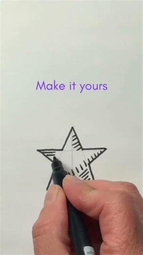 How to Draw a Star 🌟 Easy Star Hack | #easydrawing #howtodraw #draw