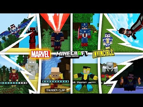 INSTALL MARVEL AND DC ADDONS FOR MINECRAFT PE 🔥| MCPE MODS 1.21+