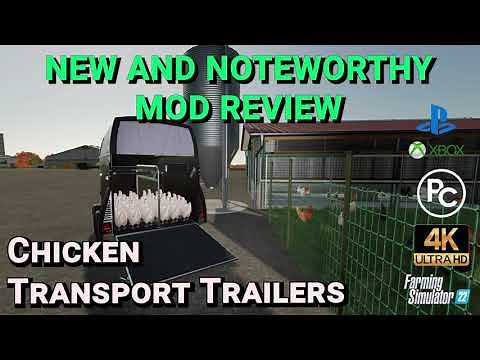 Chicken Transport Trailers | Mod Review | Farming Simulator 22