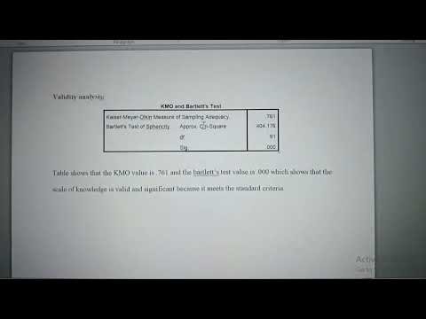 Validity analysis#highlight#KMO value#Barlett's test analysis@HSTheasisguide